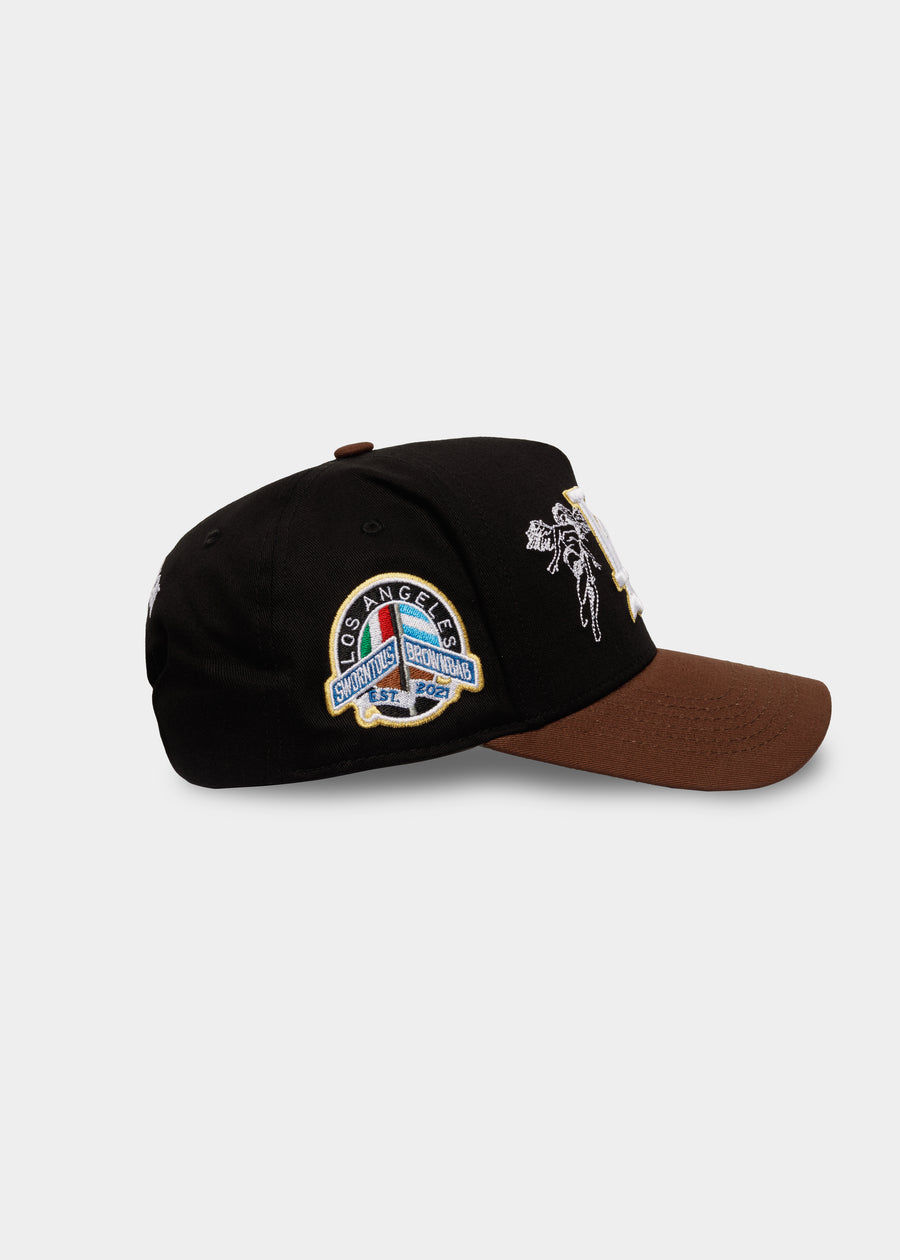 Brown Bag Podcast A-Frame Snapback / Black