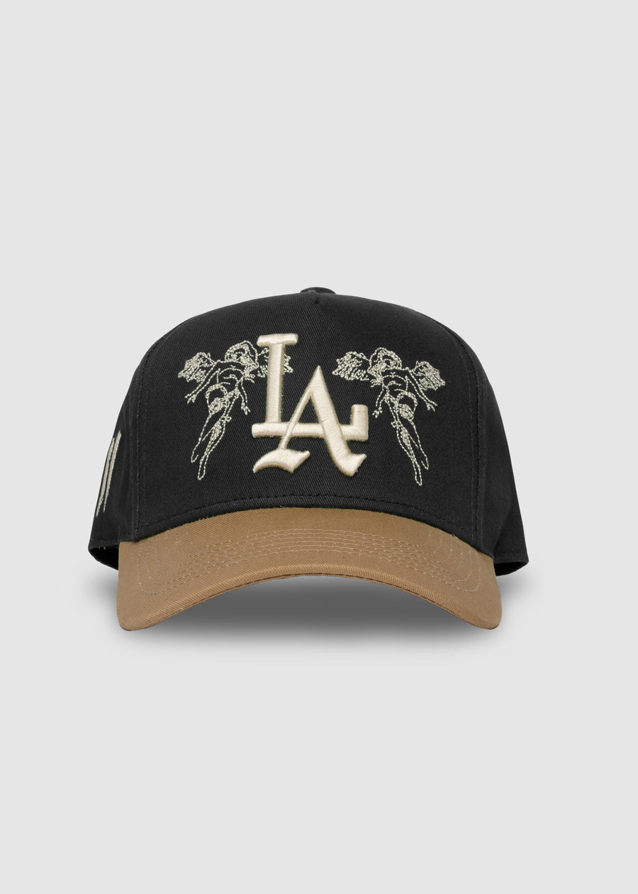 City of Angels A-Frame Snapback // Black & Tan