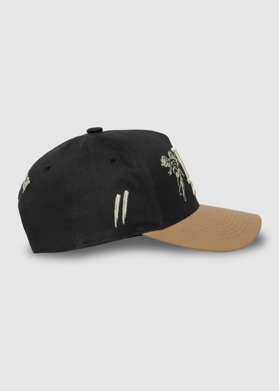 City of Angels A-Frame Snapback // Black & Tan