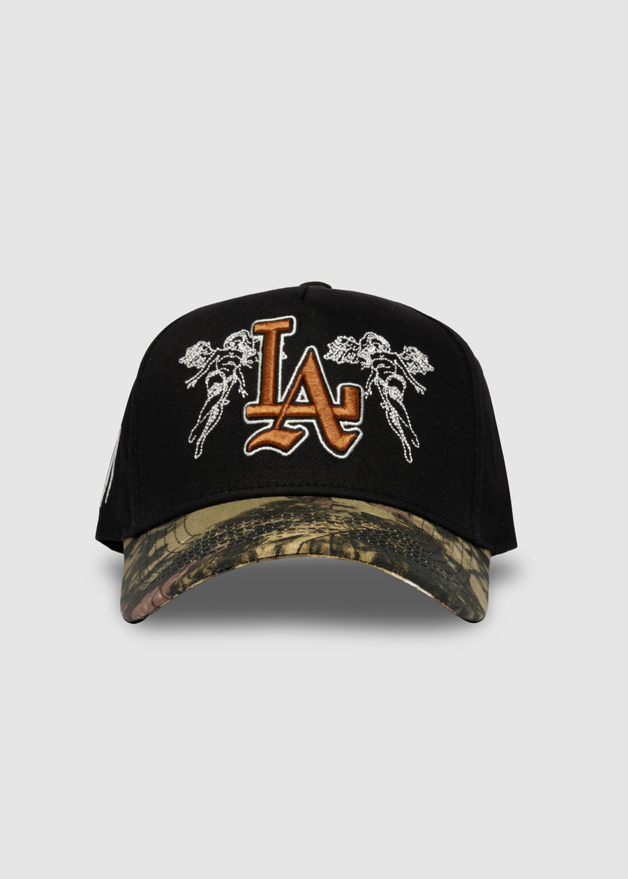 City of Angels A-Frame Snapback // Black & Camo