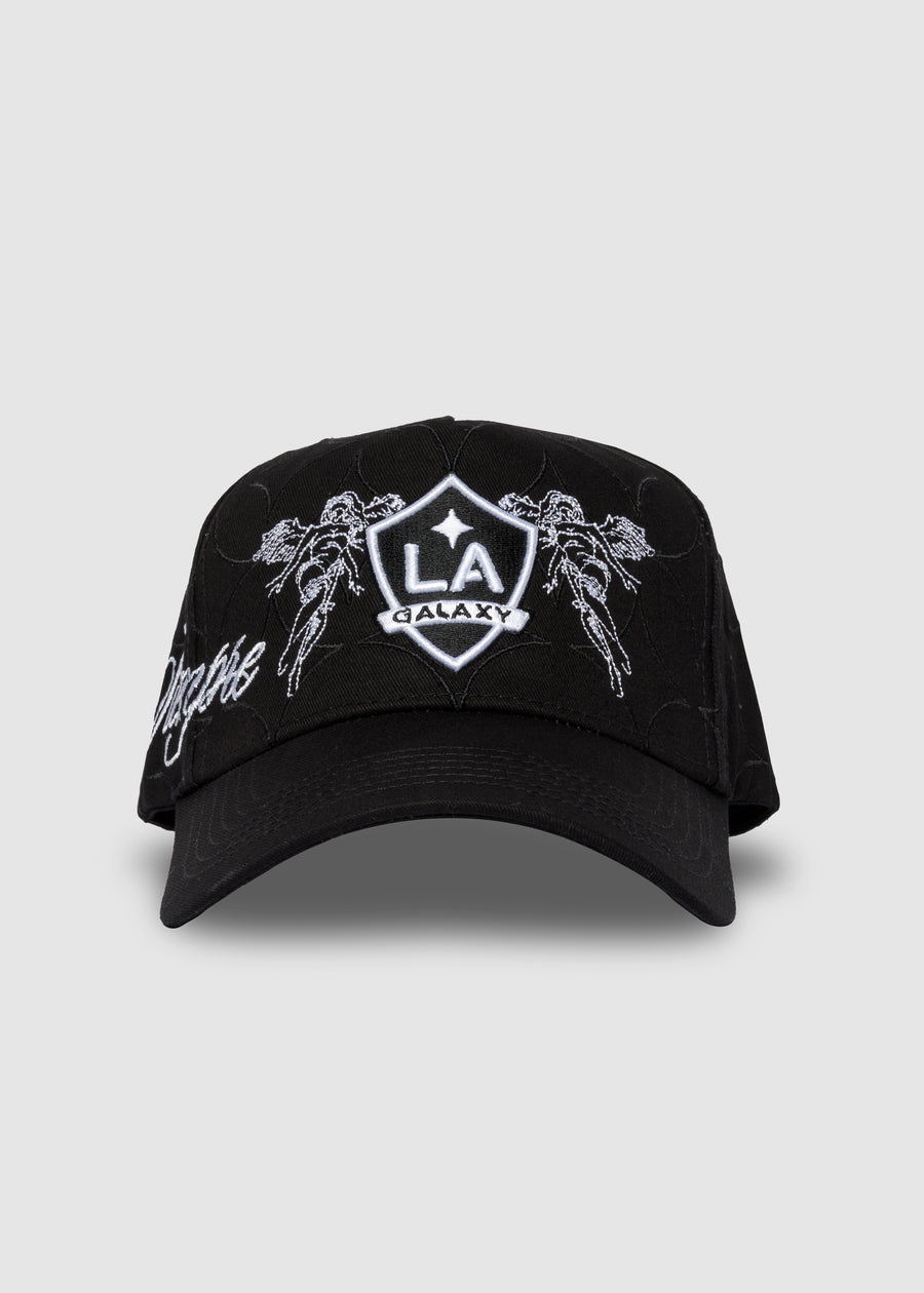 LA Galaxy Takeover Shield A-Frame Snapback // Black