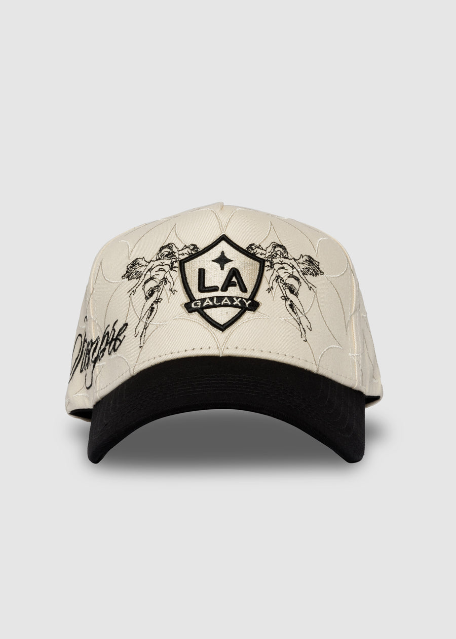 LA Galaxy Takeover Shield A-Frame Snapback // Natural