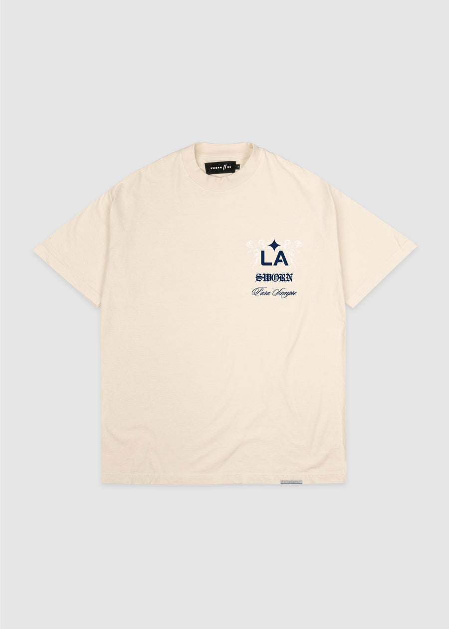 LA Galaxy Shield Tee // Natural