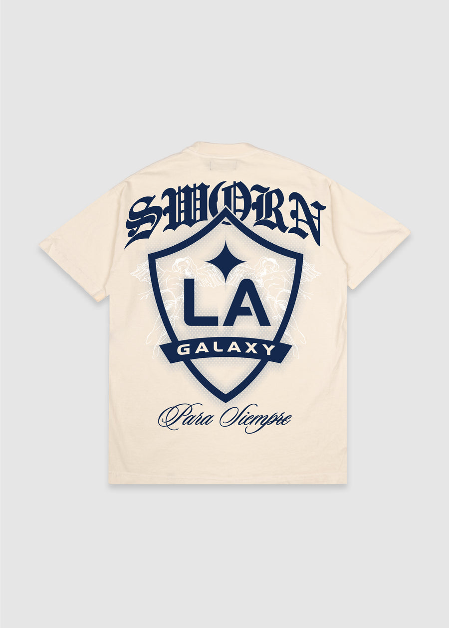 LA Galaxy Shield Tee // Natural