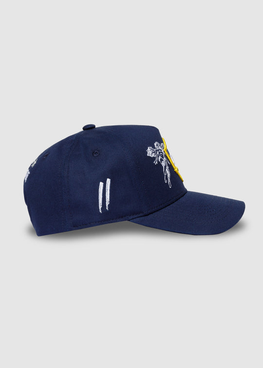 LA Galaxy Crest A-Frame Snapback // Navy