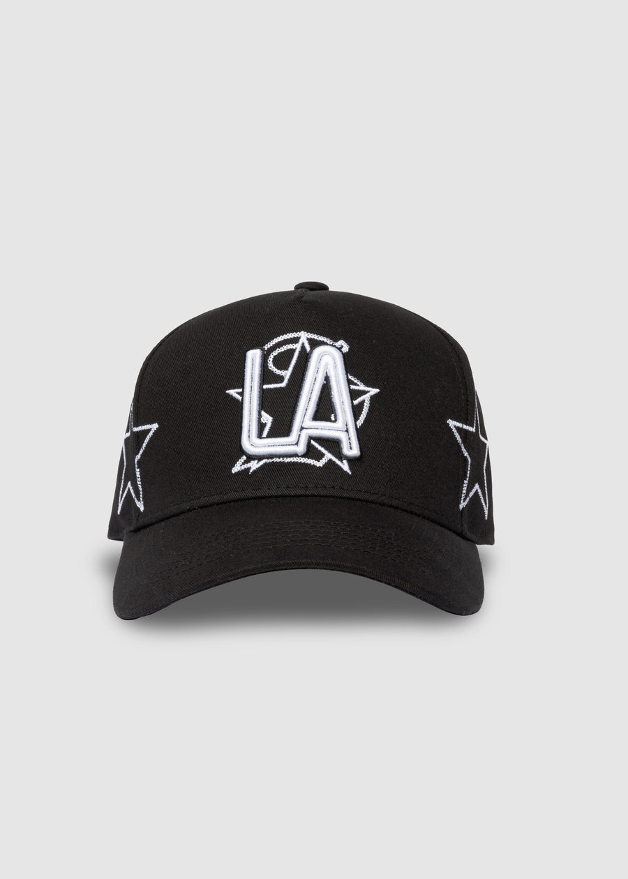 LA Galaxy Stars A-Frame Snapback // Black