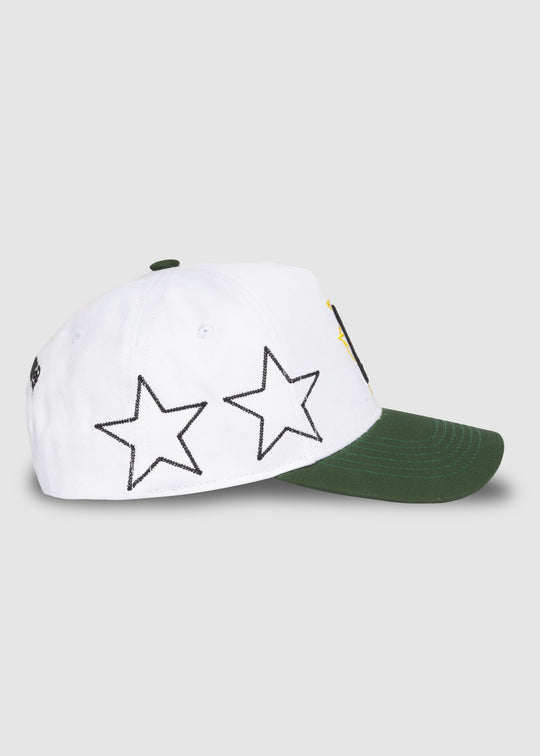 LA Galaxy Stars A-Frame Snapback // White & Green