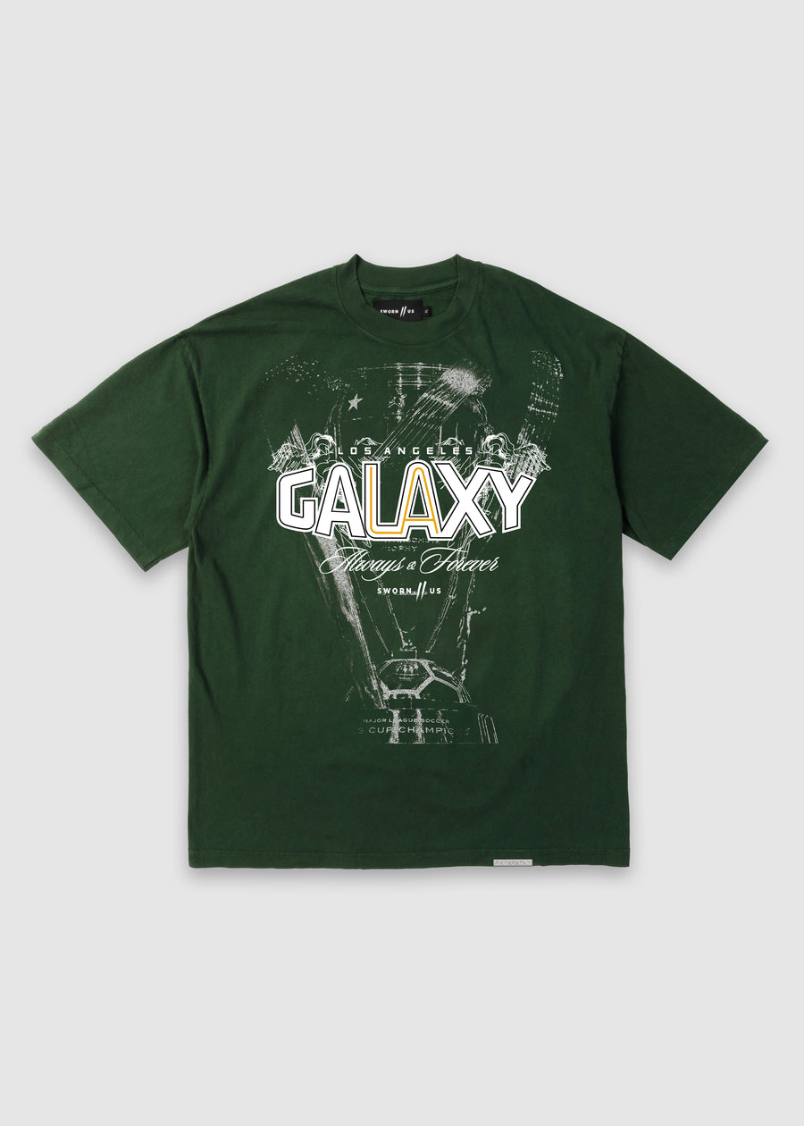 LA Galaxy Trophy Tee // Forest Green