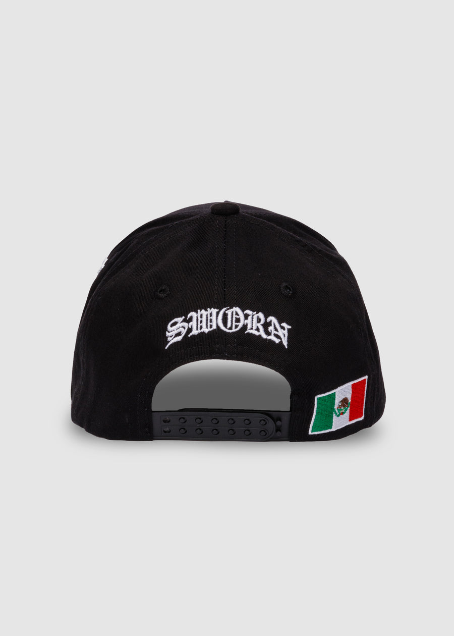 Mi Tierra A-Frame Snapback // Black