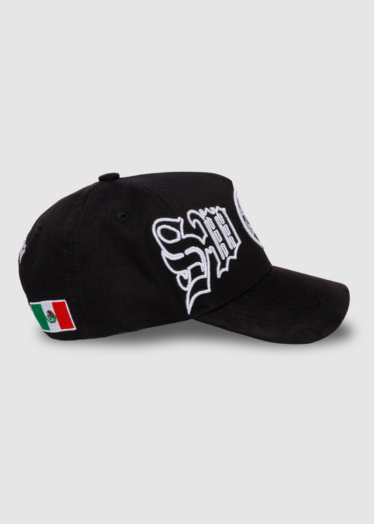 Mi Tierra A-Frame Snapback // Black