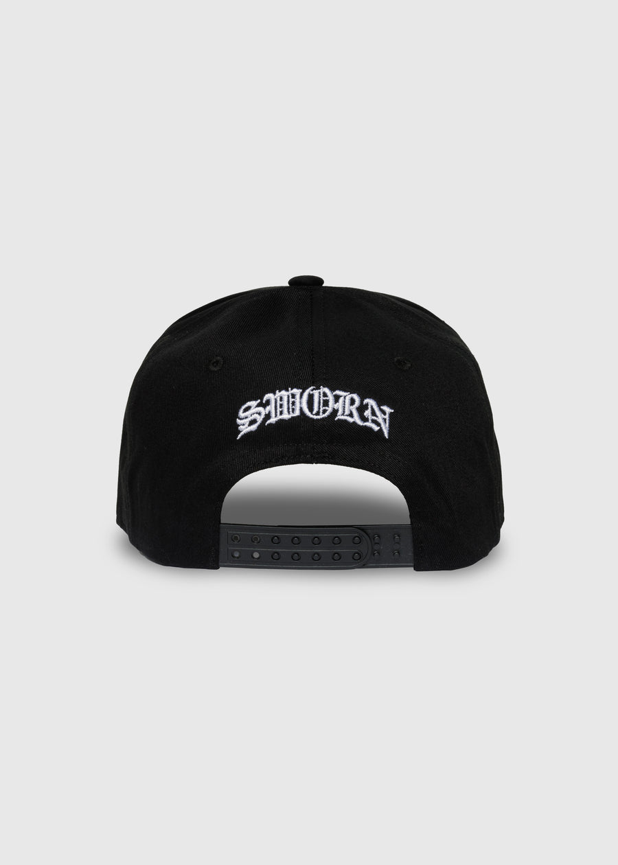 Unfinished Business A-Frame Snapback // Black